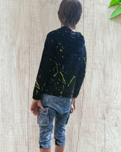 Load image into Gallery viewer, Kids Black splash hoodie
