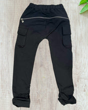 Load image into Gallery viewer, Kids Black pants with zipper
