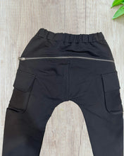 Load image into Gallery viewer, Kids Black pants with zipper
