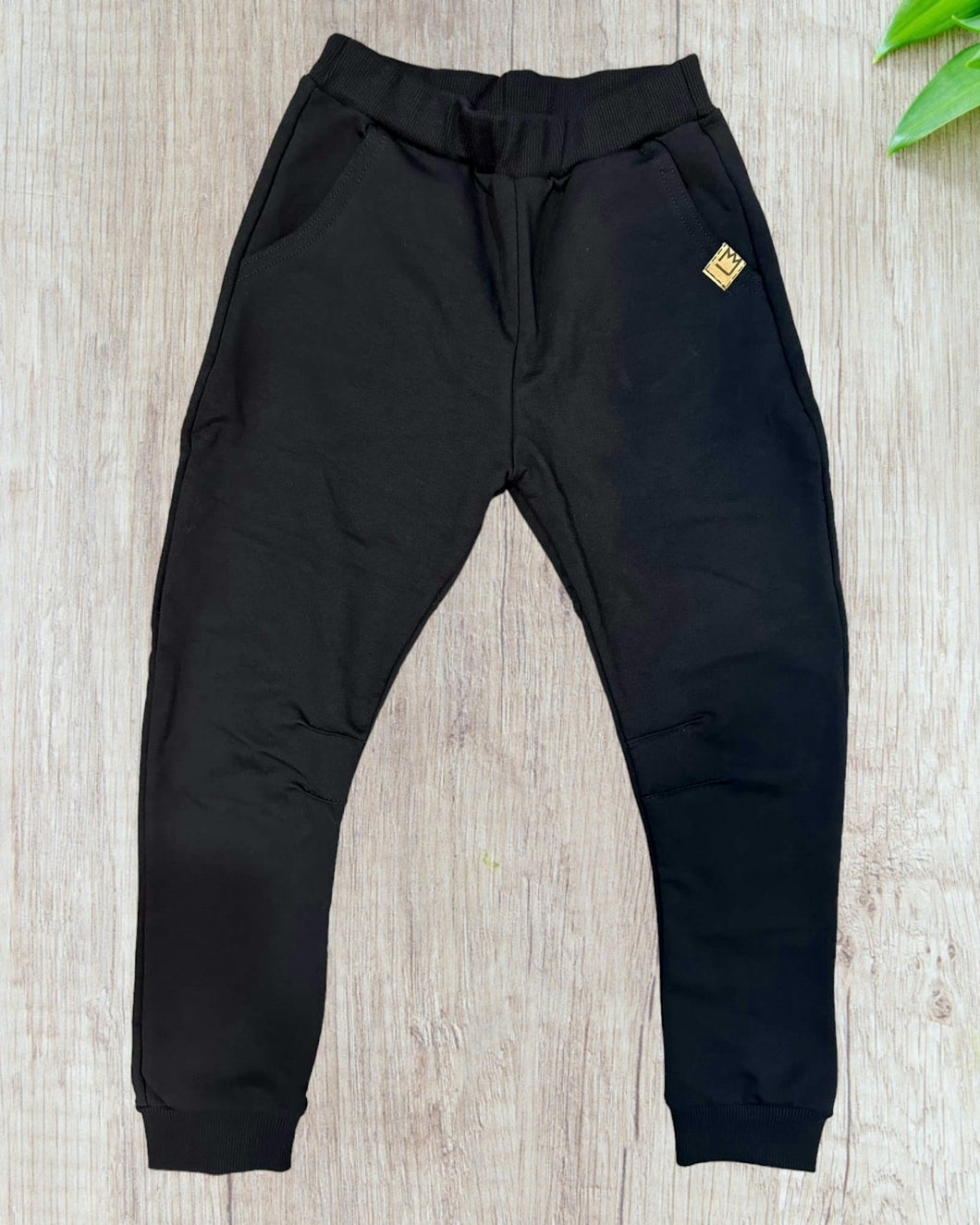 Kids Black jogger pants