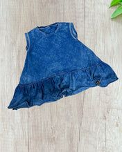 Load image into Gallery viewer, Black and Blue dress washed denim colors
