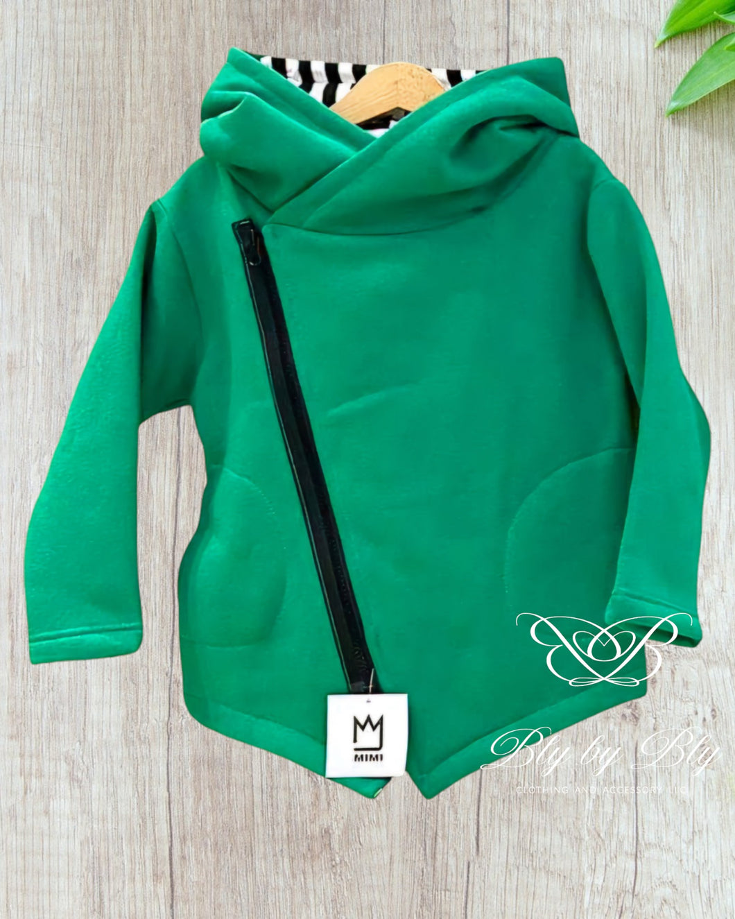 Green hoodie